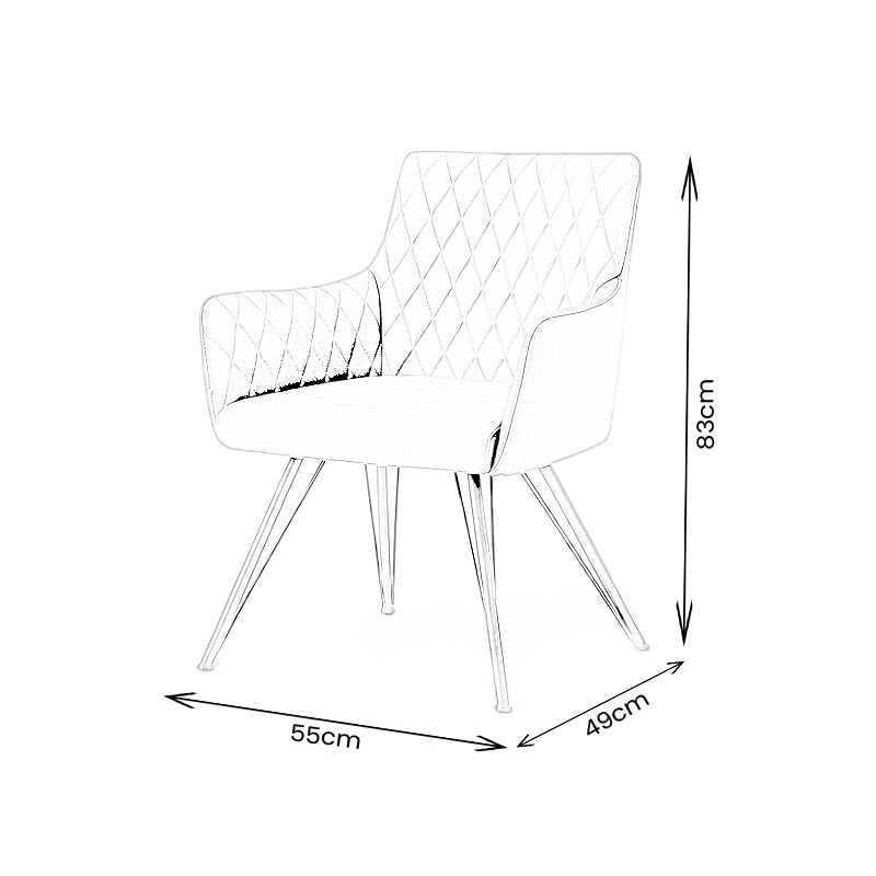 Furniture  -  Balmoral Dining Chair - Grey  -  60485457