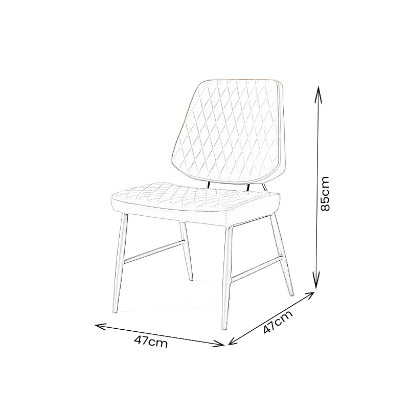 Furniture  -  Isabella Dining Chair - Brown  -  60485459