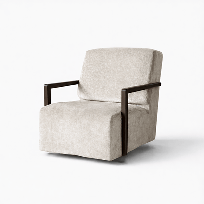 Furniture  -  Hetty Swivel Chair - Husk  -  60485481