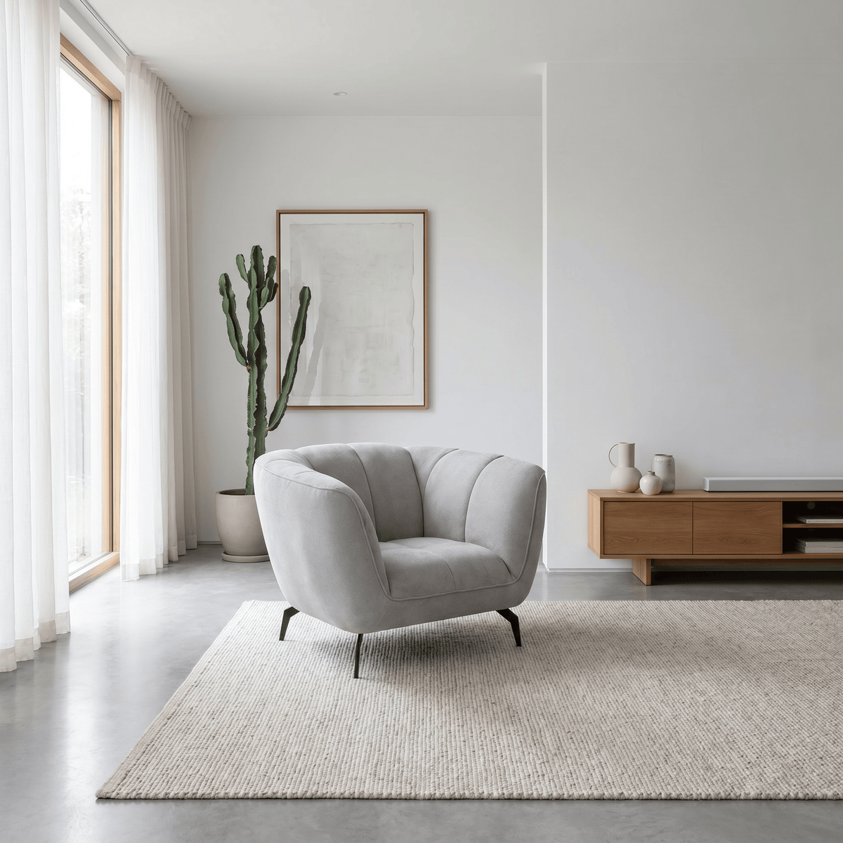 Furniture  -  Windham Armchair - Grey  -  60485517