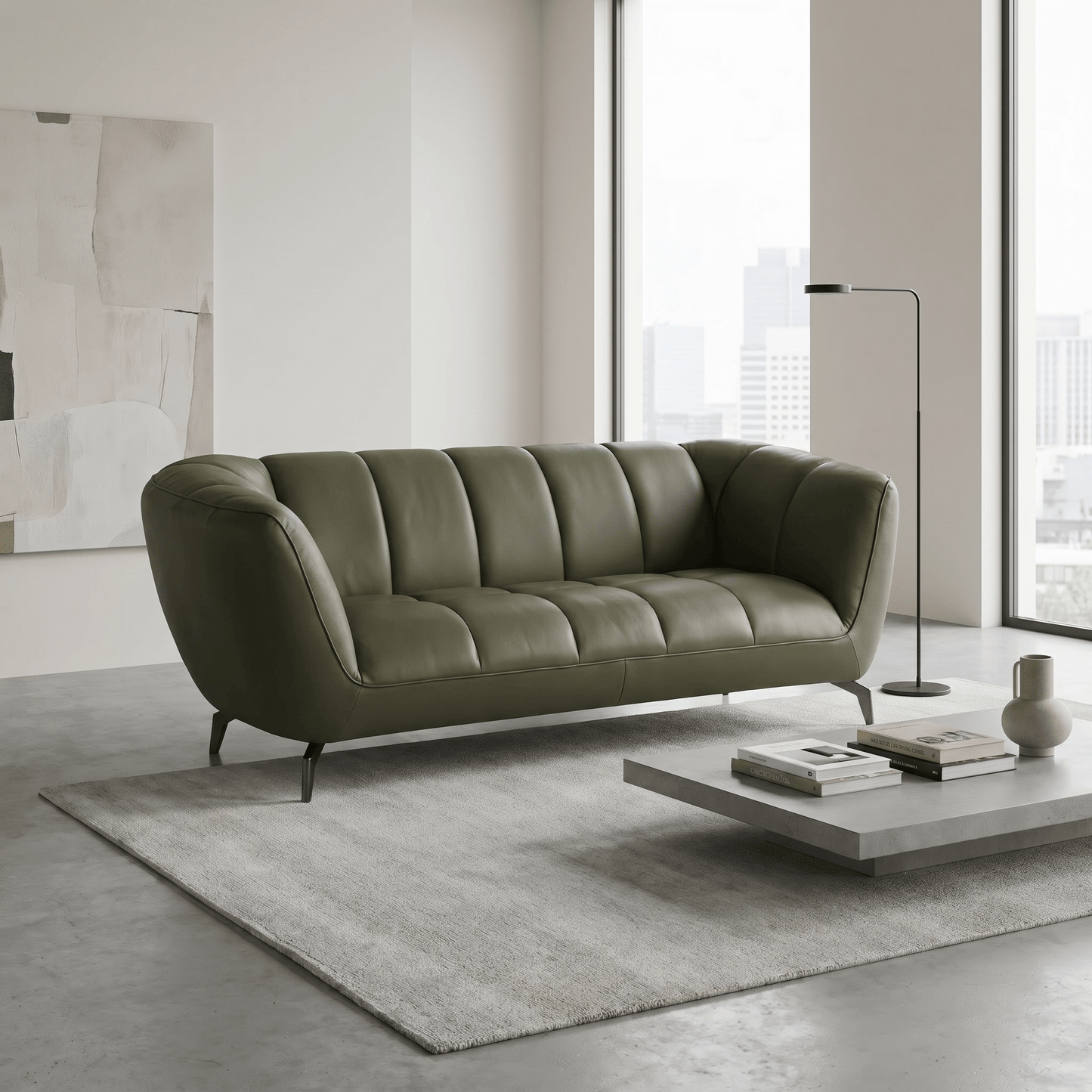 Furniture  -  Newark Leather 2 Seater Sofa  -  60485519
