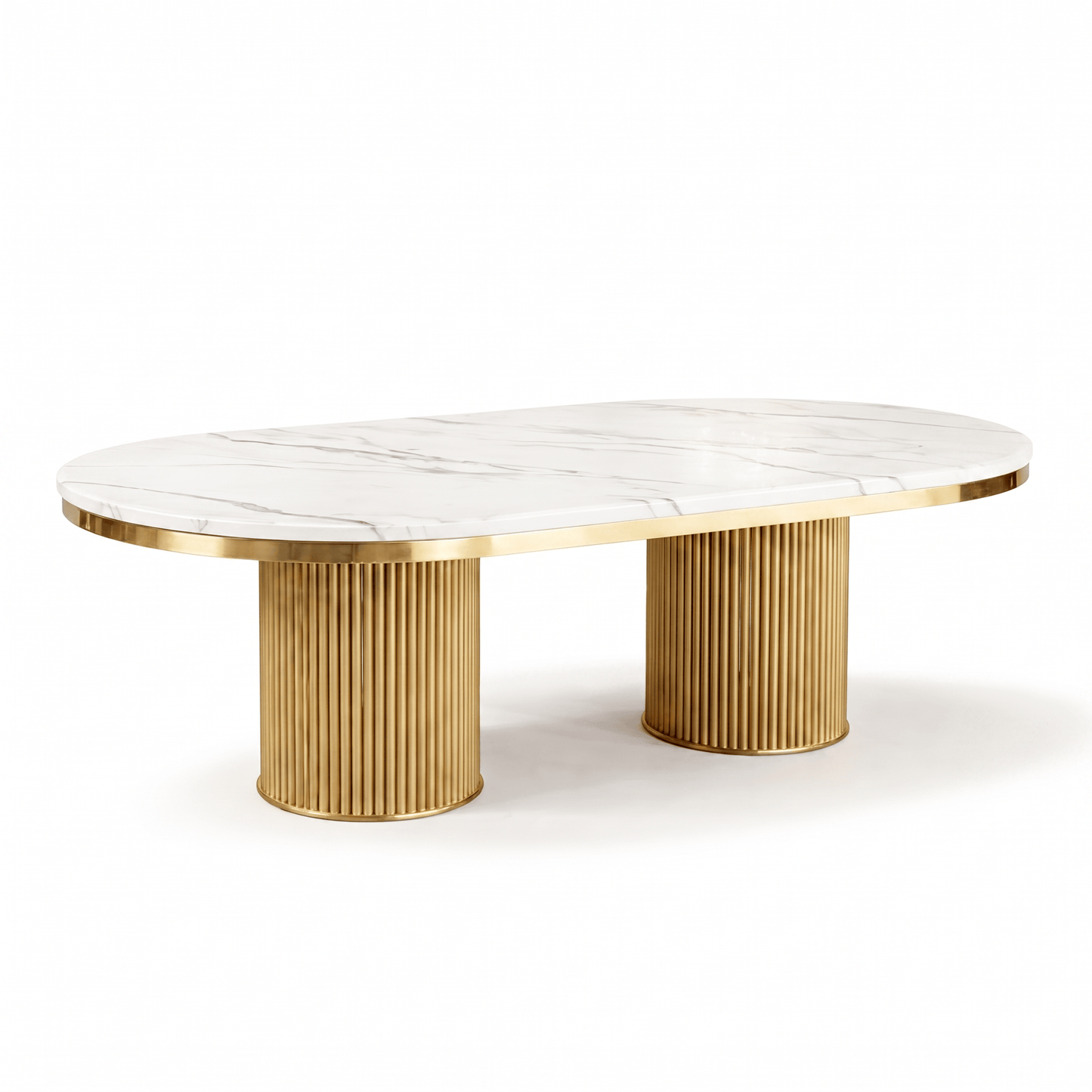 Furniture  -  Luca 2m Dining Table - Gold  -  60485554