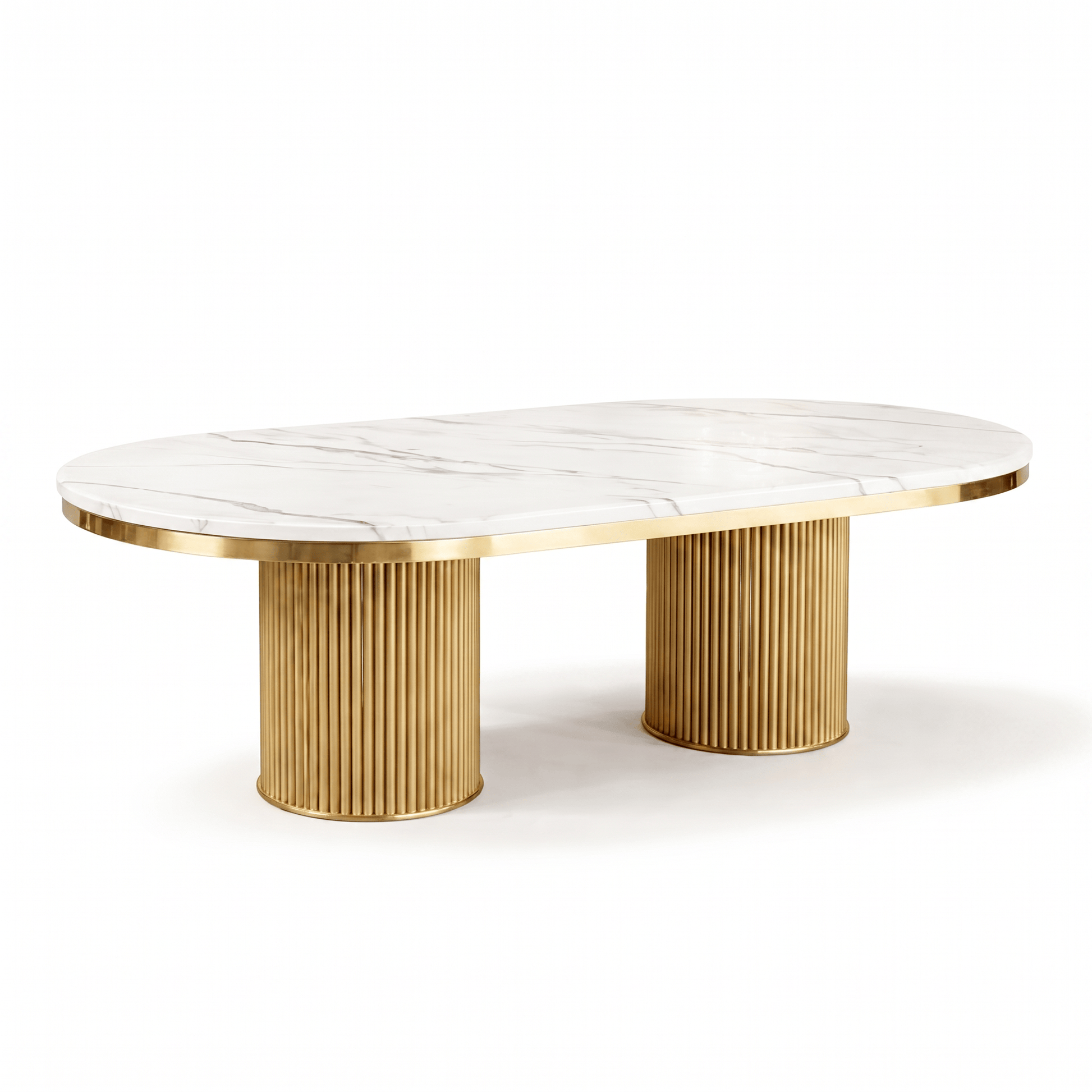 Furniture  -  Luca 2m Dining Table - Gold  -  60485554