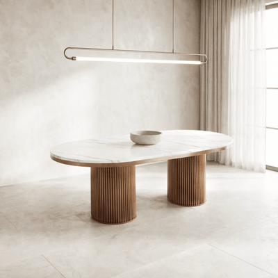 Enzo 2m Dining Table - Bronze