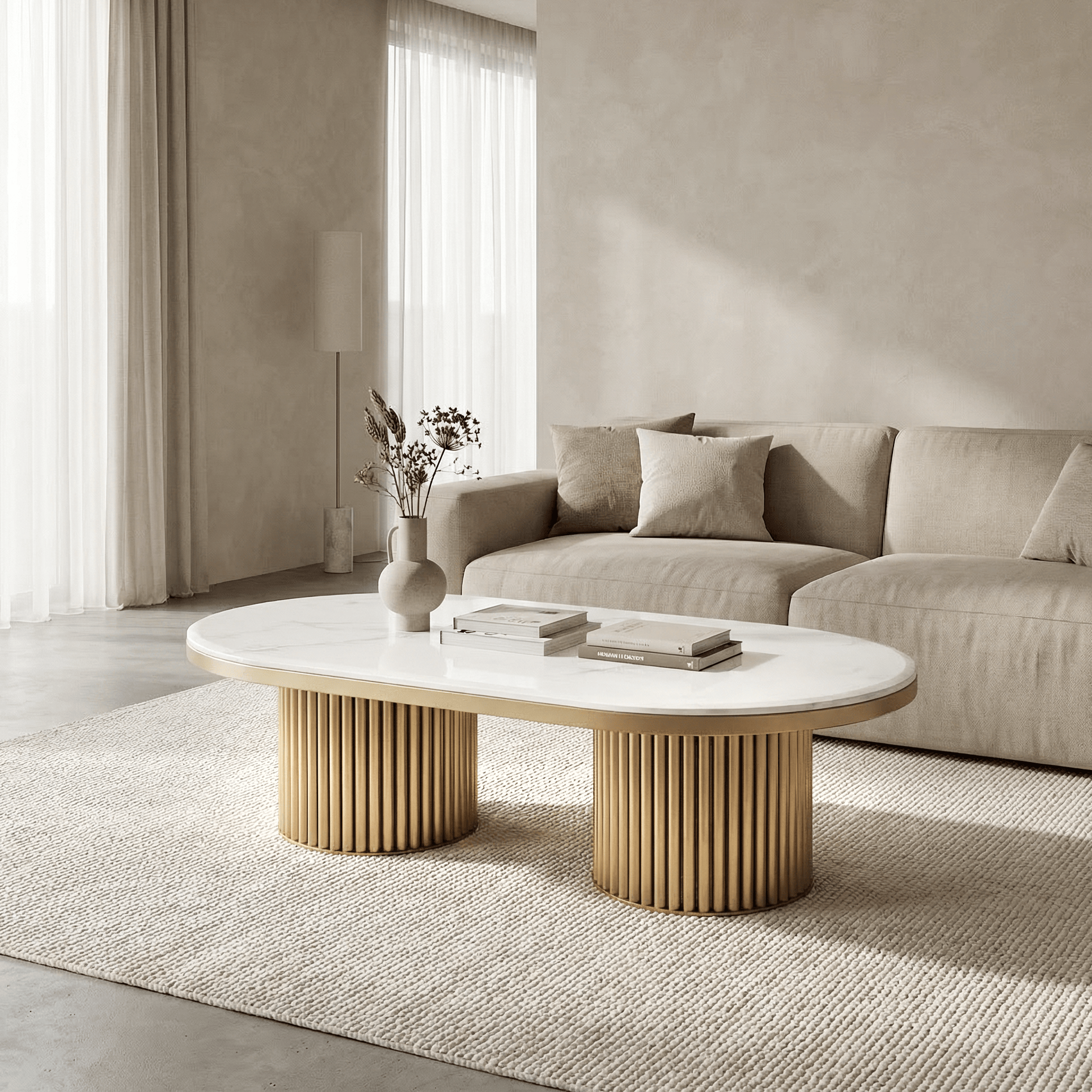 Furniture  -  Luca Coffee Table - Gold  -  60485561