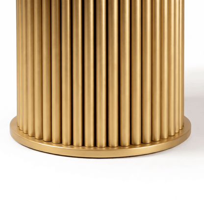 Furniture  -  Luca 2m Dining Table & 6 Chairs - Gold  -  60485569
