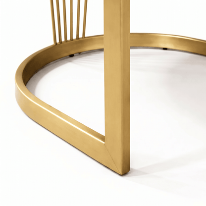 Furniture  -  Luca 2m Dining Table & 6 Chairs - Gold  -  60485569