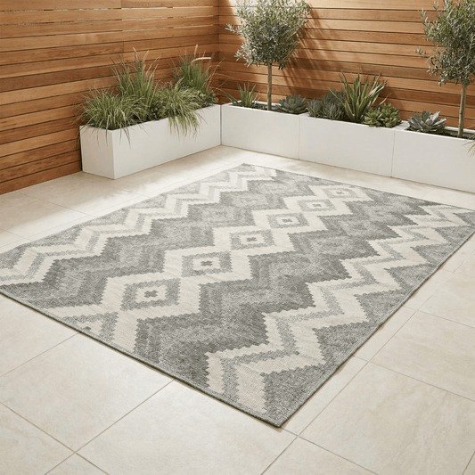 Gardening  -  Smart Zigzag Rug - Slate 180x240cm  -  60485604