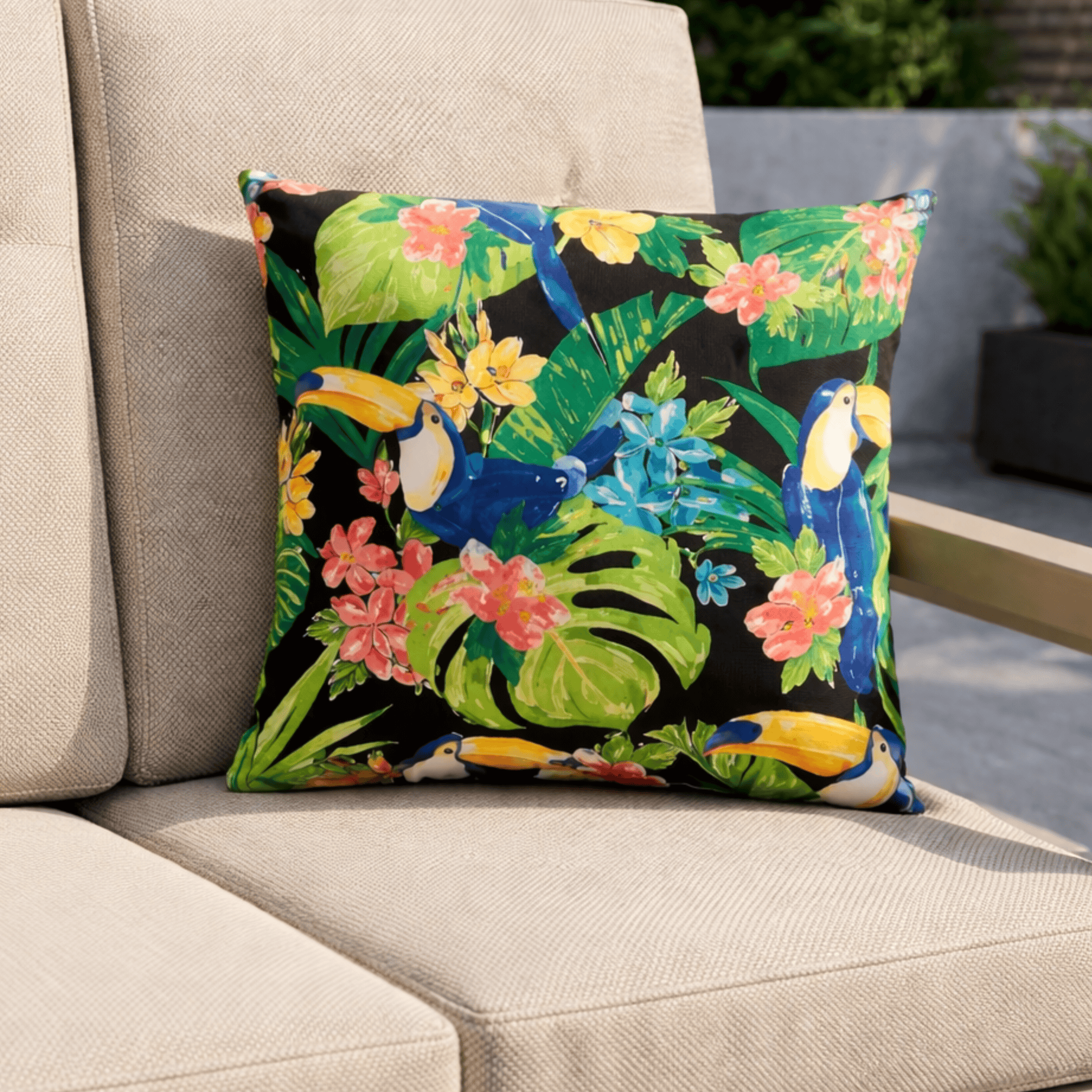 Gardening  -  Zhyttco Tropics Outdoor Cushion 45x45cm  -  60485623