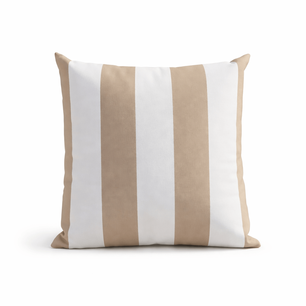 Gardening  -  Zhyttco Natural Stripe Outdoor Cushion - 45x45cm  -  60485624