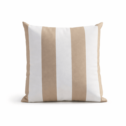 Gardening  -  Zhyttco Natural Stripe Outdoor Cushion - 45x45cm  -  60485624