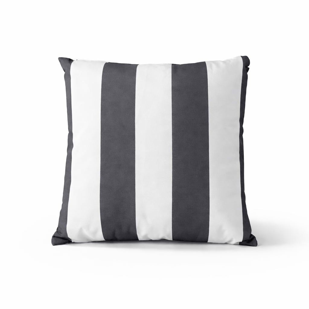 Gardening  -  Zhyttco Grey Stripe Outdoor Cushion 45x45cm  -  60485625