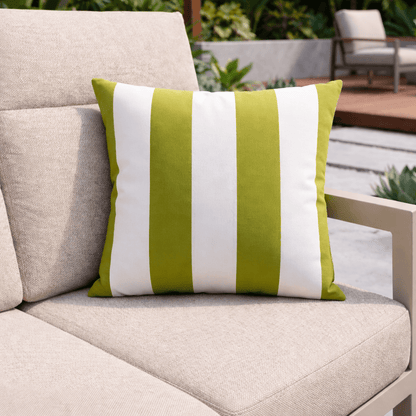 Gardening  -  Zhyttco Green Stripe Outdoor Cushion - 45x45cm  -  60485626