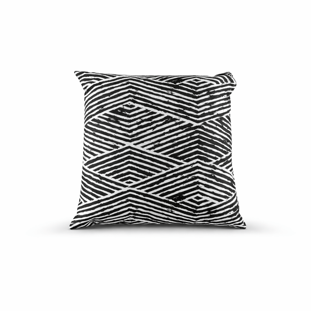 Gardening  -  Zhyttco B&W Geo Outdoor Cushion - 45x45cm  -  60485627