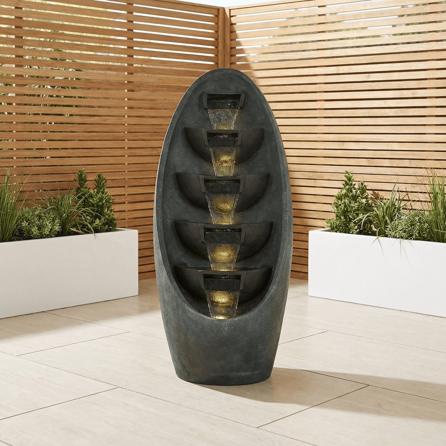 Gardening  -  Hamac Large Oval 5 Tier Bowls  -  60485637