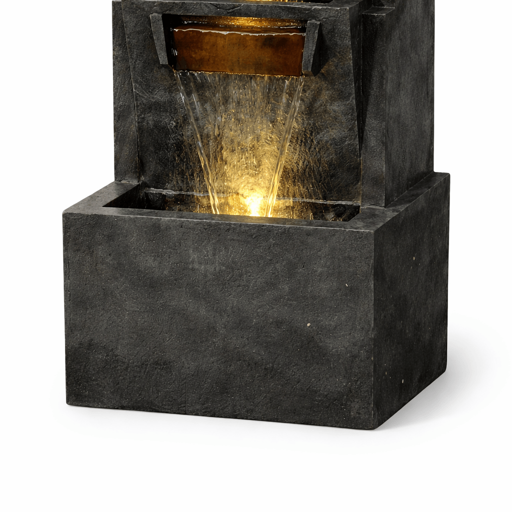 Gardening  -  Hamac Large 5 Tier Slate Bowls  -  60485638