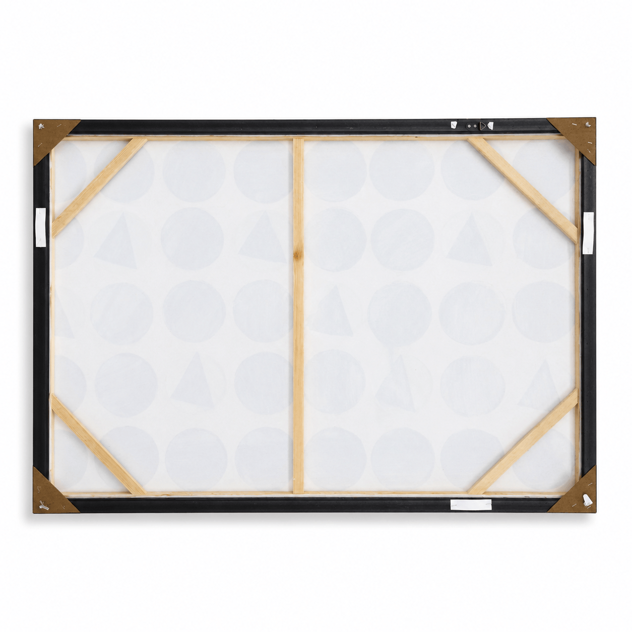 60485673 Silver Circle Design Painting - 120 x 80cm