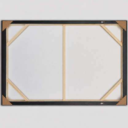 60485677 Black & Gold Abstract Painting - 120 x 80cm