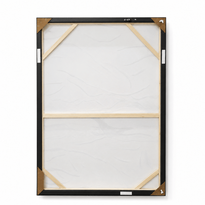 Pictures  -  Yiwu Blue & Gold Detail Painting on Canvas with Black Frame - 120 x 80cm (1)  -  60485680