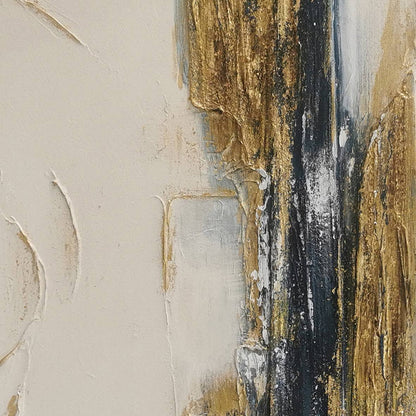 Pictures  -  60485680 Blue & Gold Detail Painting - 120 x 80cm  -  60485680