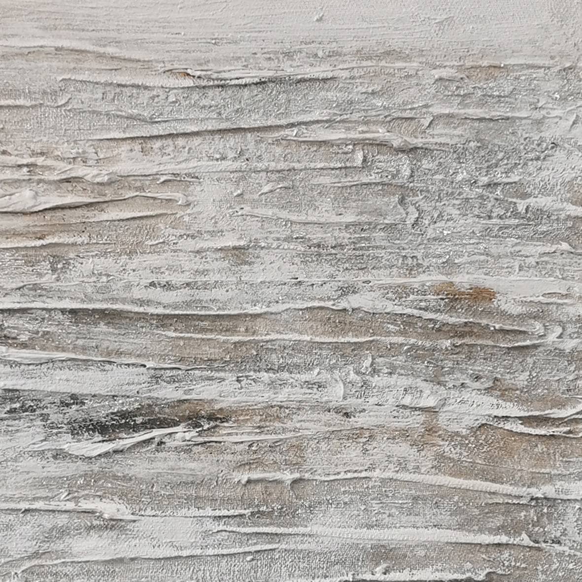 Pictures  -  60485684 Grey & Silver Abstract Painting - 120 x 80cm  -  60485684