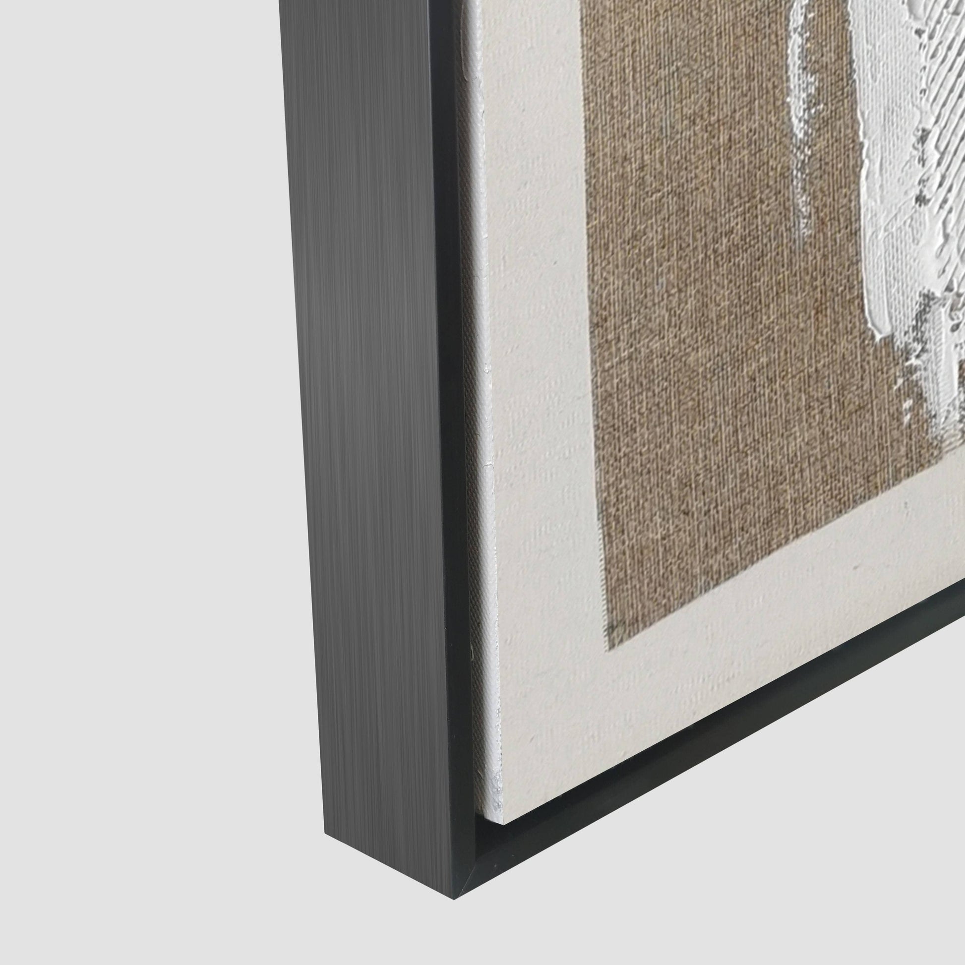 Pictures  -  60485685 Taupe & Cream Geometric Painting - 120 x 80cm  -  60485685