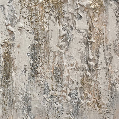 Pictures  -  60485687 Beige & Gold Abstract Painting - 120 x 80cm  -  60485687