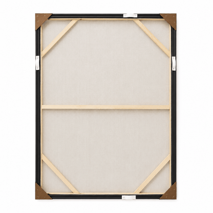 Pictures  -  Yiwu White & Cream Textured Painting on Canvas with Black Frame - 120 x 80cm (1)  -  60485688