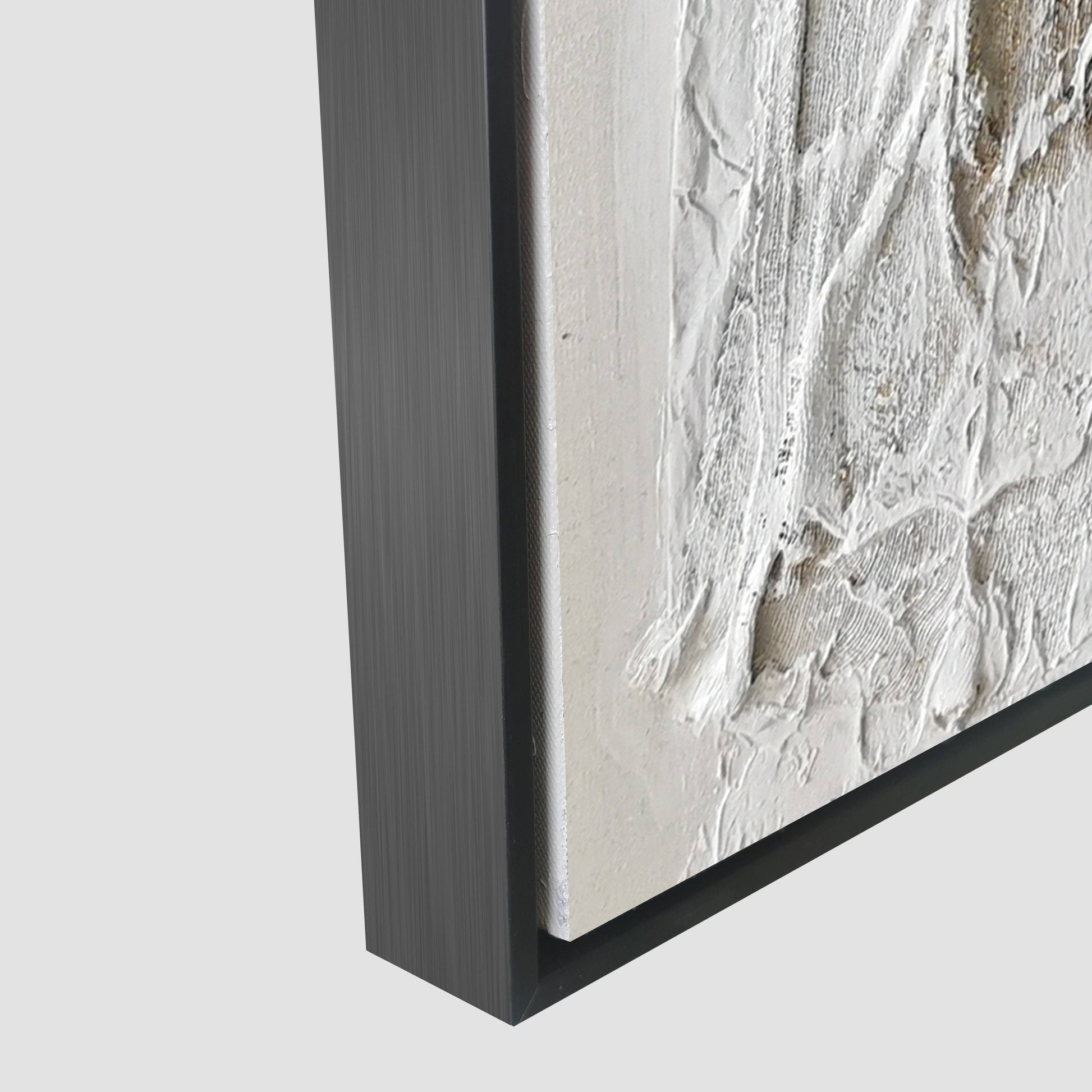 Pictures  -  60485688 Grey & Gold Abstract Painting - 120 x 80cm  -  60485688