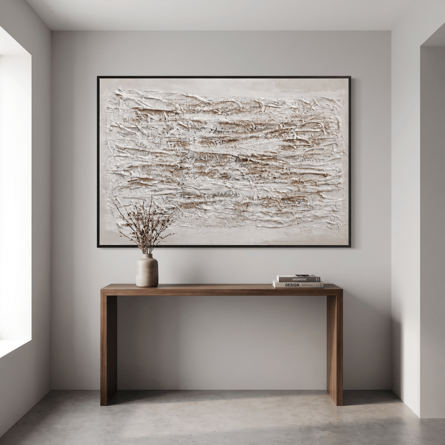 Pictures  -  60485688 Grey & Gold Abstract Painting - 120 x 80cm  -  60485688