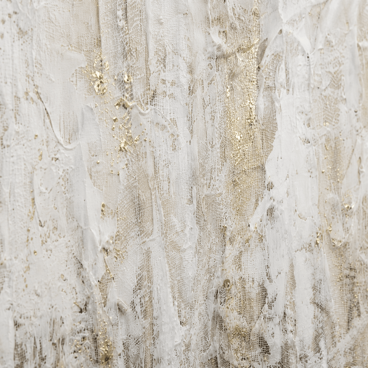Pictures  -  Yiwu White & Cream Textured Painting on Canvas with Black Frame - 120 x 80cm (1)  -  60485688