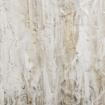 Pictures  -  Yiwu White & Cream Textured Painting on Canvas with Black Frame - 120 x 80cm (1)  -  60485688