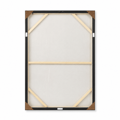 Pictures  -  Yiwu White & Cream Textured Painting on Canvas with Black Frame - 120 x 80cm (2)  -  60485689
