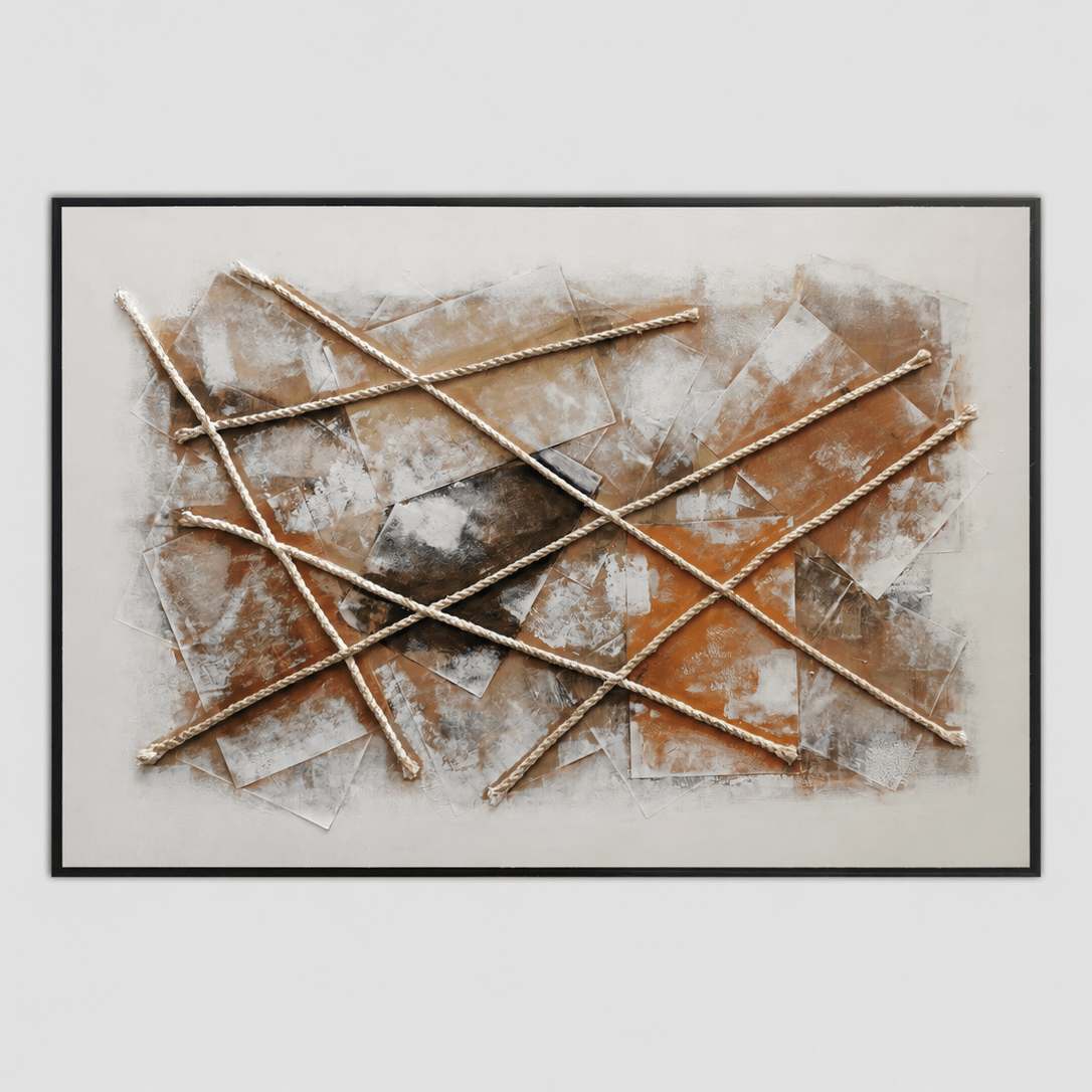 Pictures  -  60485689 Rust Abstract Painting - 120 x 80cm  -  60485689