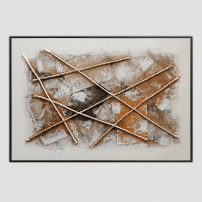 Pictures  -  60485689 Rust Abstract Painting - 120 x 80cm  -  60485689