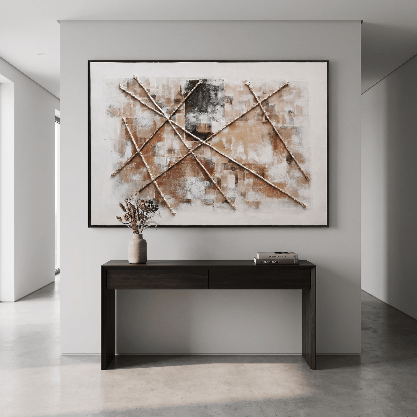 Pictures  -  60485690 Rust Abstract Painting - 120 x 80cm  -  60485690