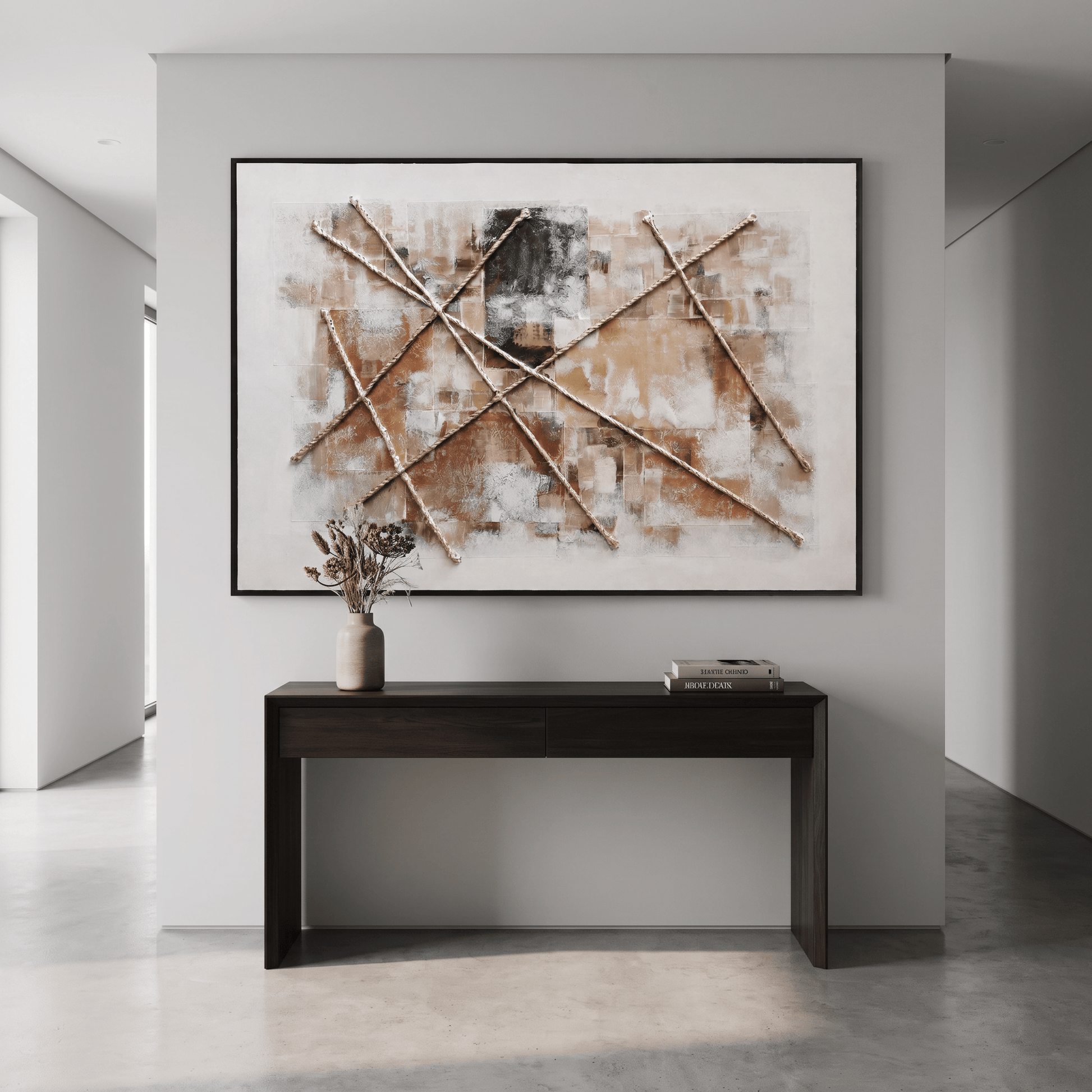 Pictures  -  60485690 Rust Abstract Painting - 120 x 80cm  -  60485690