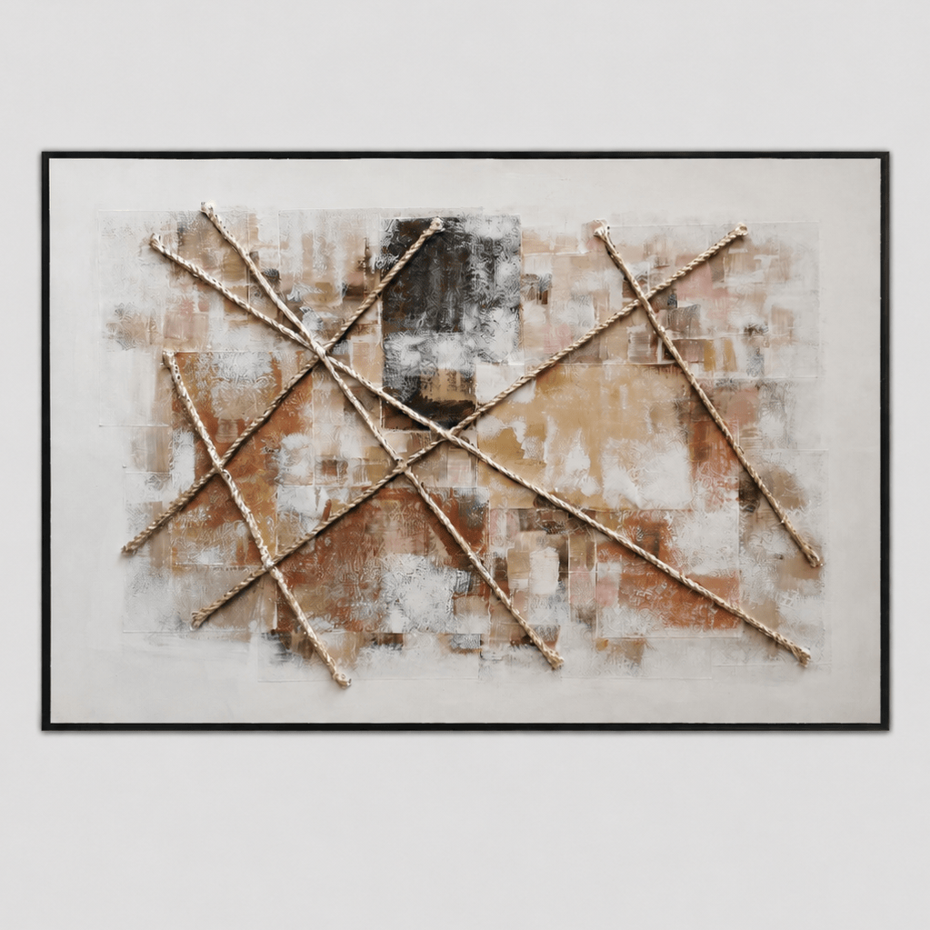 Pictures  -  60485690 Rust Abstract Painting - 120 x 80cm  -  60485690