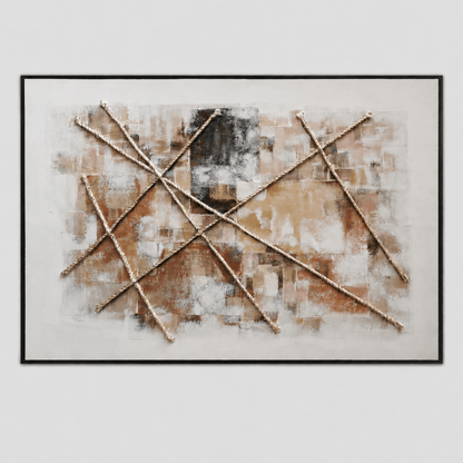 Pictures  -  60485690 Rust Abstract Painting - 120 x 80cm  -  60485690