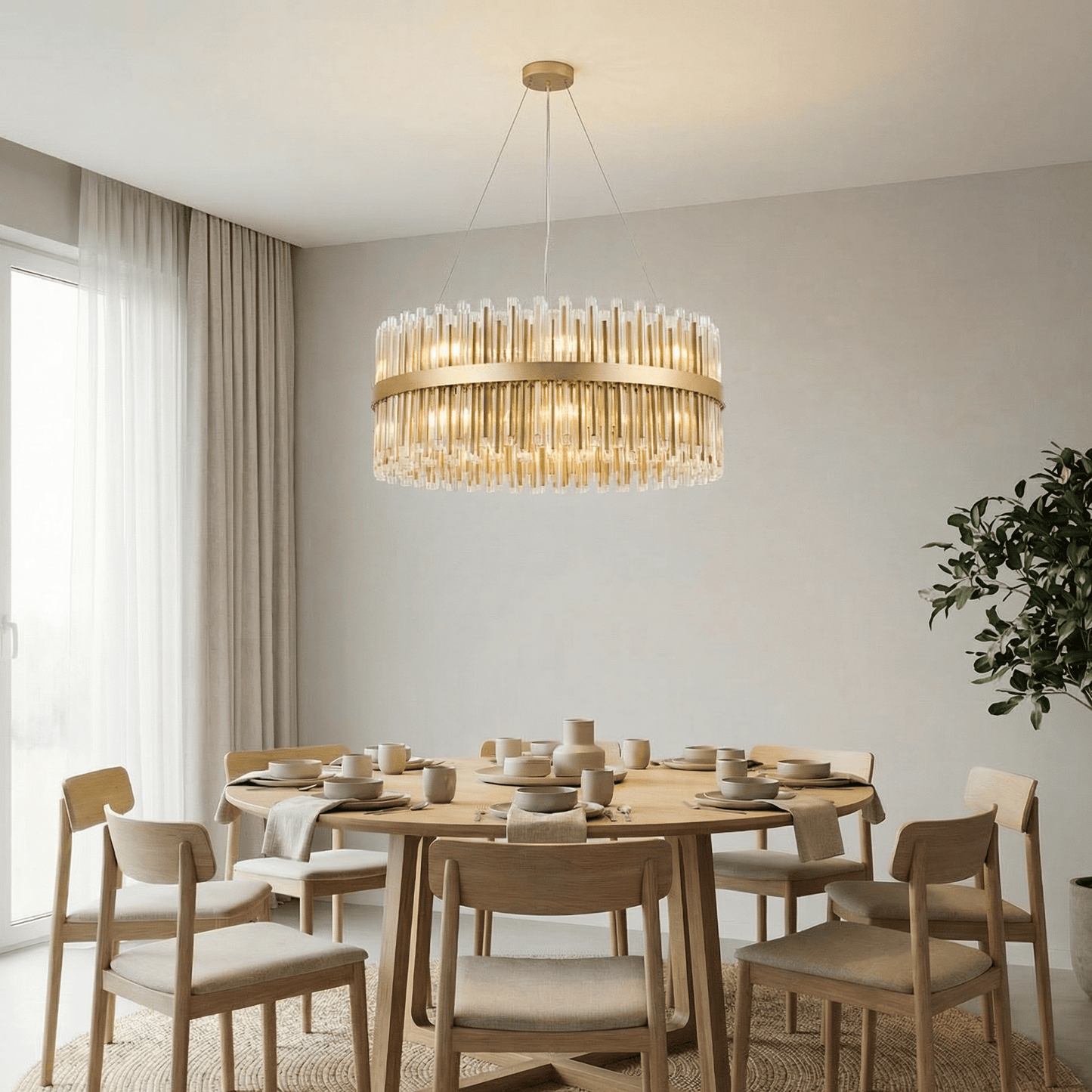 Lights  -  Essen P002-18GO 18 Light Oval Pendant Ceiling Light - Gold  -  60485706