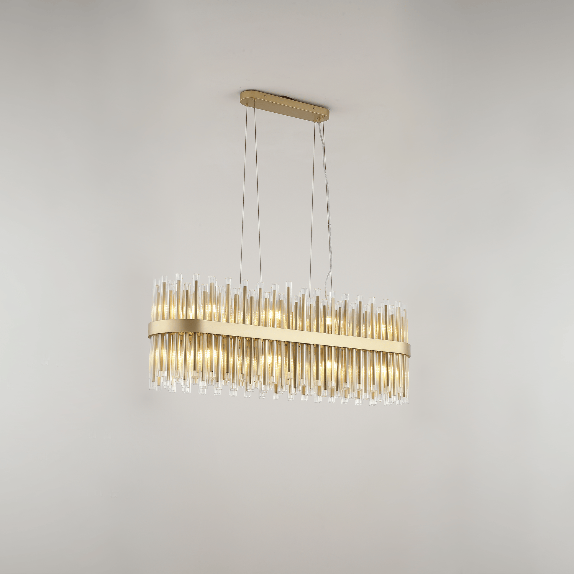 Lights  -  Essen P002-20GO 20 Light Oval Pendant Ceiling Light - Gold  -  60485708