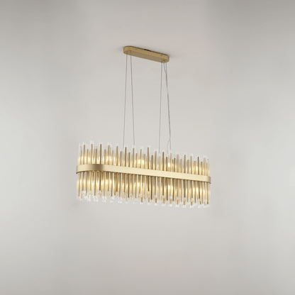 Lights  -  Essen P002-20GO 20 Light Oval Pendant Ceiling Light - Gold  -  60485708