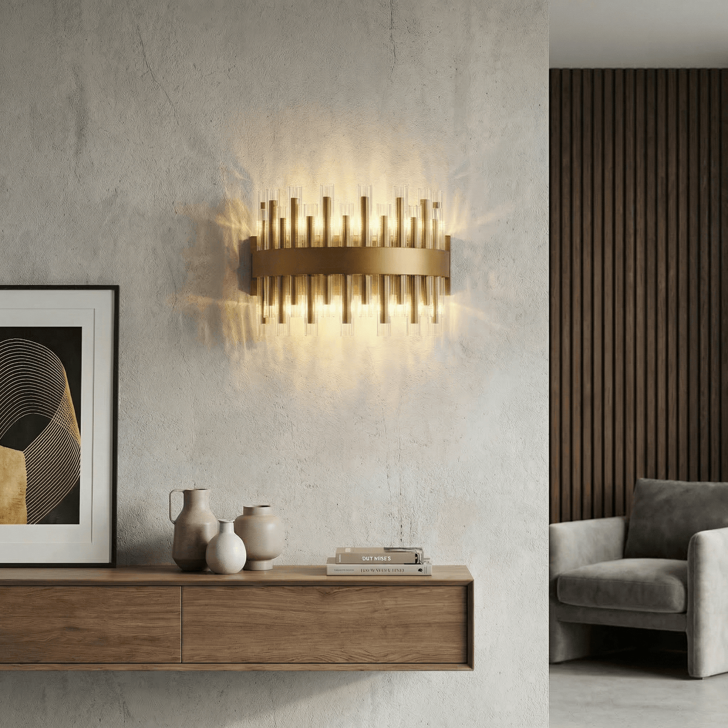 Lights  -  Bremen W003-2BR 2 Light Wall Light - Bronze  -  60485713