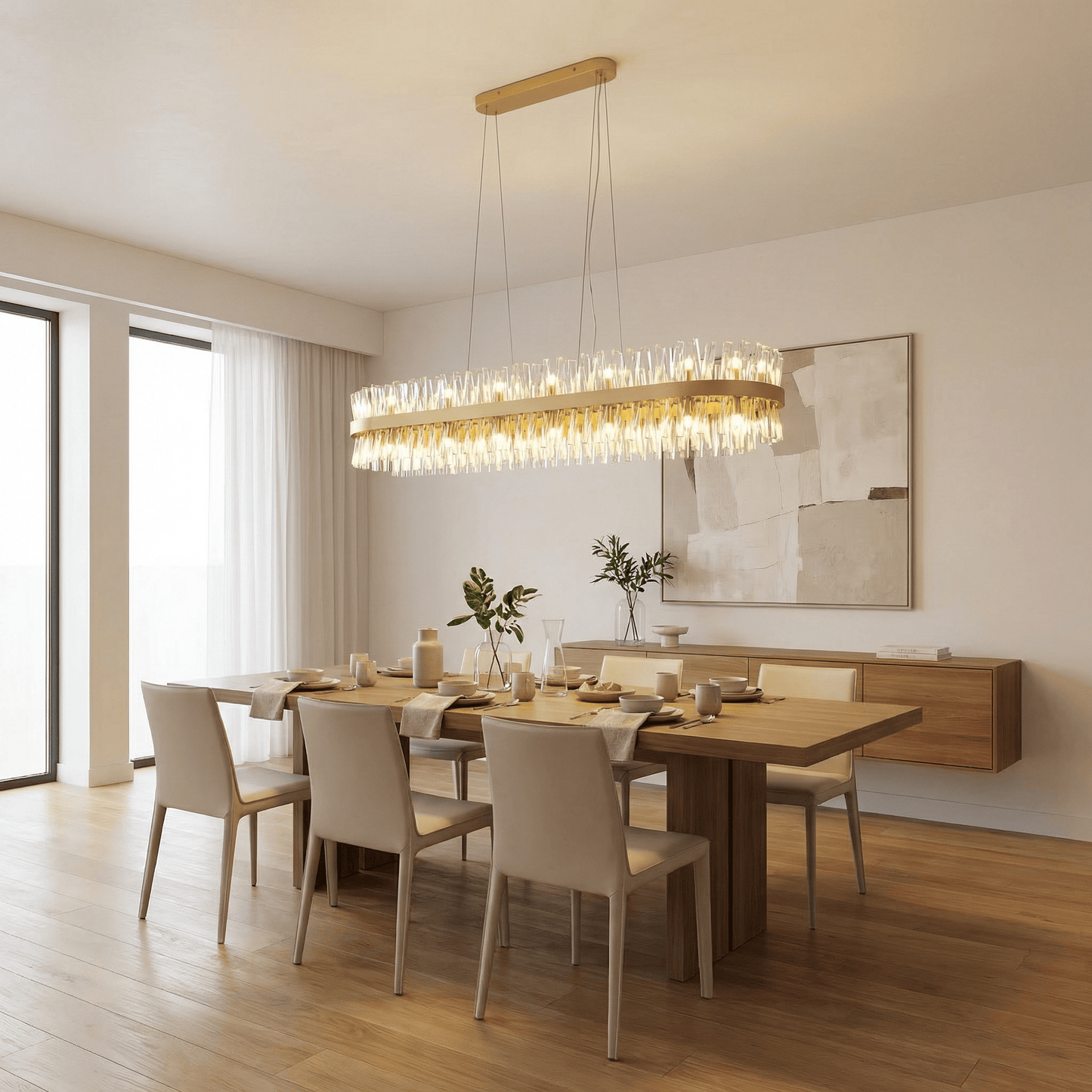 Lights  -  Dresden P004-36GO 36 Light Oval Pendant Ceiling Light - Gold & Clear Glass  -  60485724