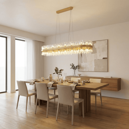 Lights  -  Dresden P004-36GO 36 Light Oval Pendant Ceiling Light - Gold & Clear Glass  -  60485724