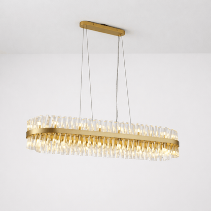 Lights  -  Dresden P004-36GO 36 Light Oval Pendant Ceiling Light - Gold & Clear Glass  -  60485724