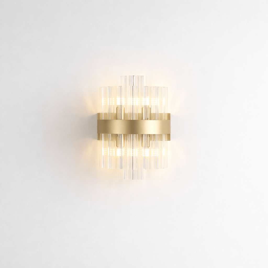 Lights  -  Dresden W004-4GO 4 Light Wall Light - Gold & Clear Glass  -  60485727
