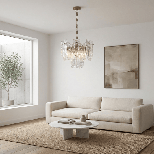 Lights  -  Nuremberg P005-5CL 5 Light Crinkled Pendant Ceiling Light - Bronze  -  60485729