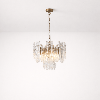 Lights  -  Nuremberg P005-5CL 5 Light Crinkled Pendant Ceiling Light - Bronze  -  60485729