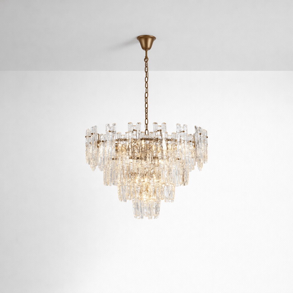 Lights  -  Nuremberg P005-16CL 16 Light Crinkled Pendant Ceiling Light - Bronze  -  60485732